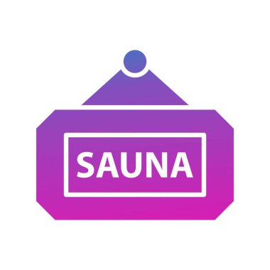 vektör sauna simgesi illüstrasyonu