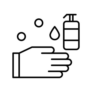 vektör yıkama el ico