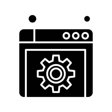 websitesi simgesi vektör illüstrasyonu