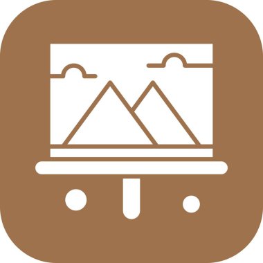 özet ikon vektör çizimi