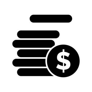 Vektör para simgesi çizimi