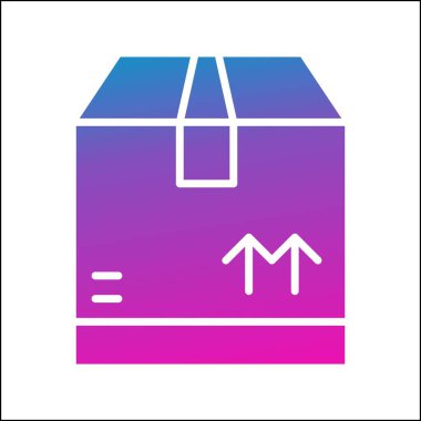 kutu simgesi vektör illüstrasyonu