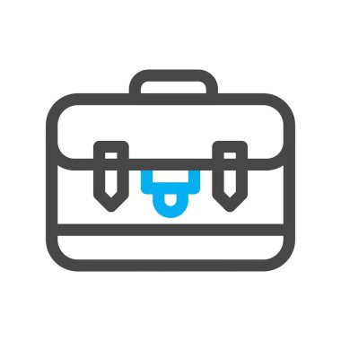 bavul ikonu vektör illüstrasyonu