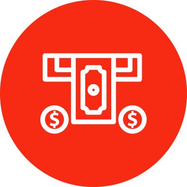 vektör atm makinesi Ico