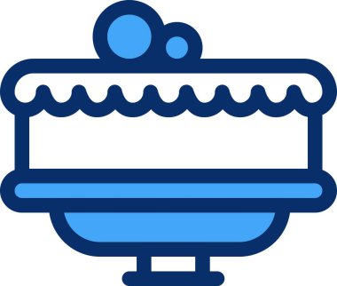  Gıda simgesinin vektör illüstrasyonu