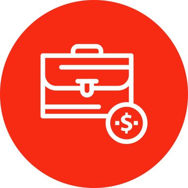 bavul ikonu vektör illüstrasyonu