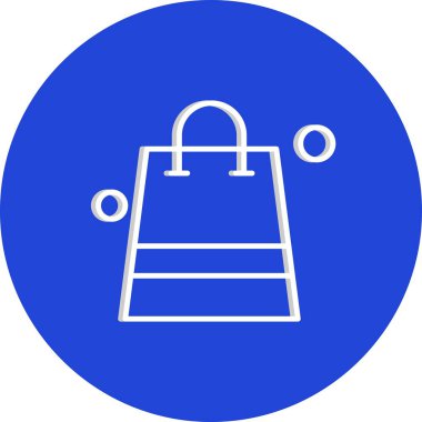 çanta simgesi vektör illüstrasyonu