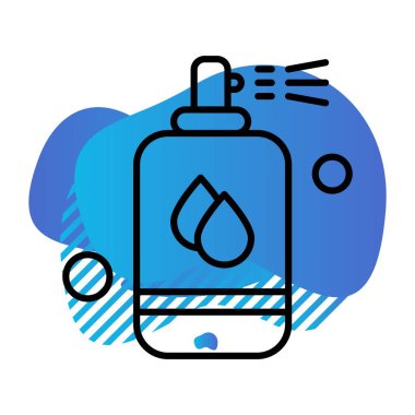 vektör dezenfektan spreyi ico