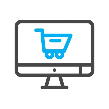 vektör çevrimiçi dükkan simgesi