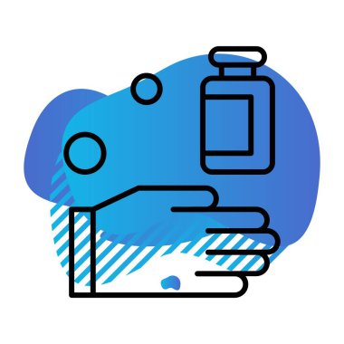 vektör dezenfektan spreyi ico