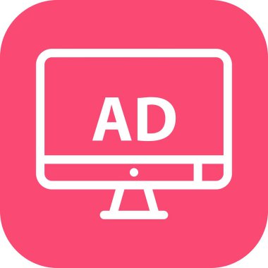 vektör lcd simgesi illüstrasyonu