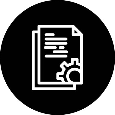 Vektör belgesi Simge illüstrasyonu