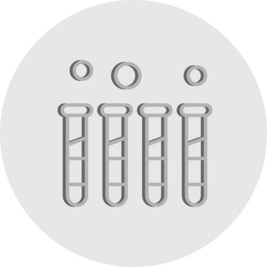Vektör test tübü Ico