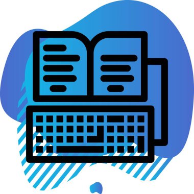 kitap simgesi vektör illüstrasyonu