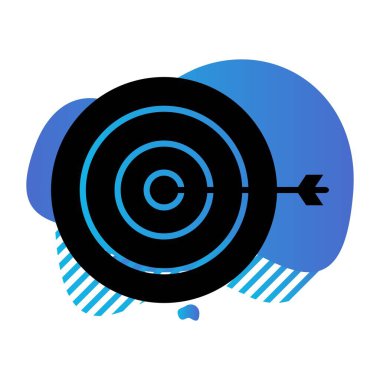 vektör hedef simgesi illüstrasyonu