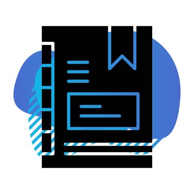 kitap simgesi vektör illüstrasyonu