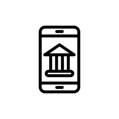 Telefon simgesinin vektör illüstrasyonu