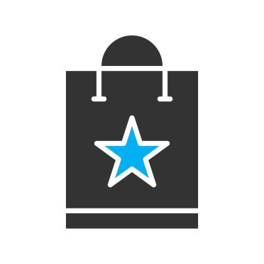 Vektör alışveriş torbası simgesi