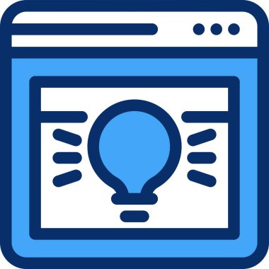 vektör ana hatları web sitesi simgesi 