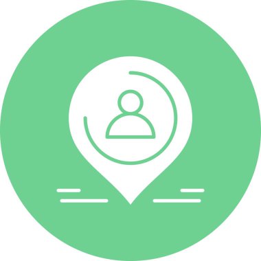 Vektör konumu simge illüstrasyonu