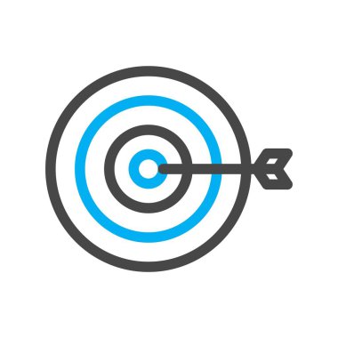 vektör hedef simgesi illüstrasyonu