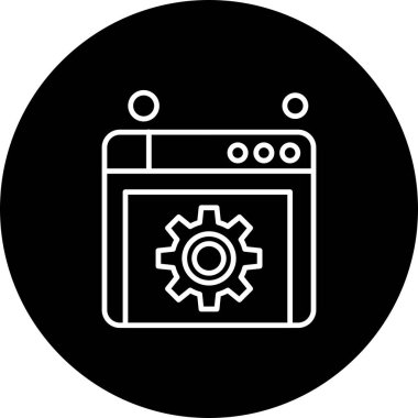 websitesi simgesi vektör illüstrasyonu