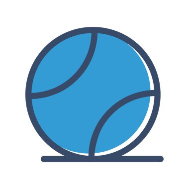 vektör tenis topu simgesi