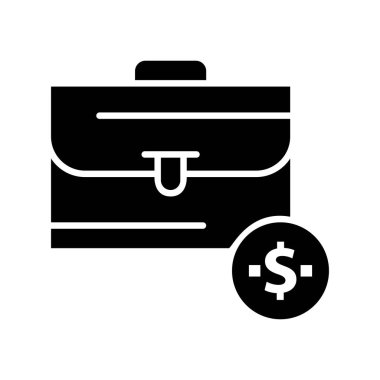 bavul ikonu vektör illüstrasyonu