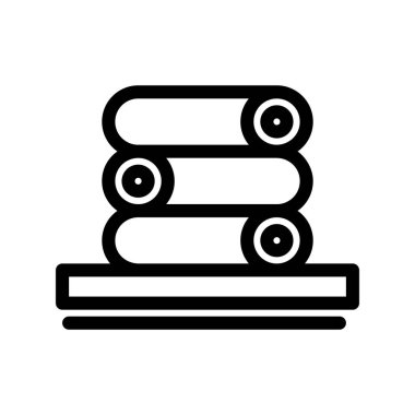 vektör havluları simge illüstrasyonu