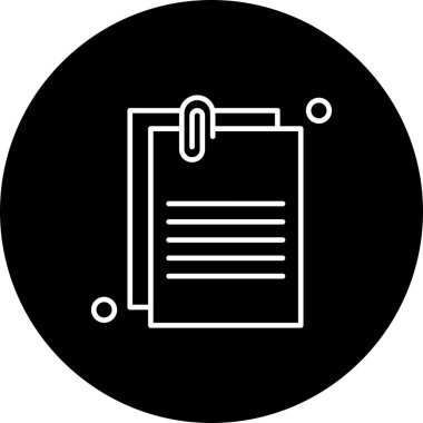 Vektör belgesi Simge illüstrasyonu