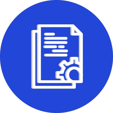 Vektör belgesi Simge illüstrasyonu