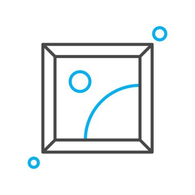 Vektör galerisi simgesi illüstrasyonu