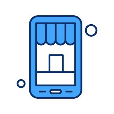 vektör mağaza simgesi çizimi