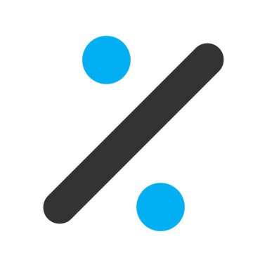 yüzde simgesi vektör illüstrasyonu