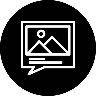 Vektör galerisi simgesi illüstrasyonu