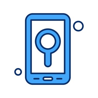 Vektör konumu simge illüstrasyonu