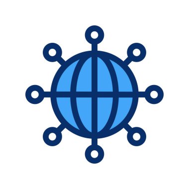 vektör ağ simgesi çizimi