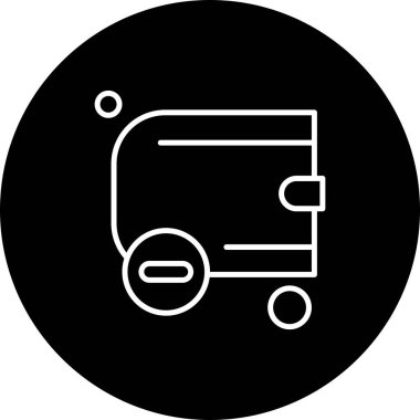 cüzdan ikonu vektör illüstrasyonu