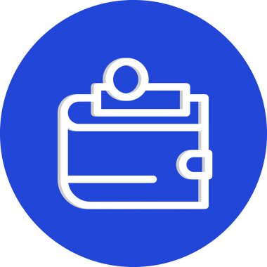 cüzdan ikonu vektör illüstrasyonu