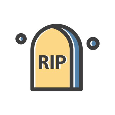 vektör mezar simgesi çizimi