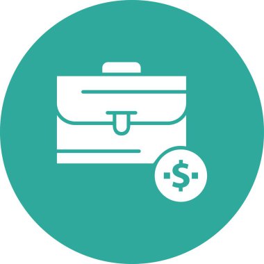 bavul ikonu vektör illüstrasyonu