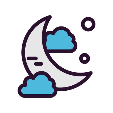 vektör gece yarısı resimleme