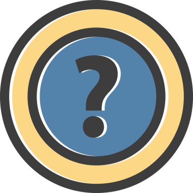 vektör soru işareti simgesi simgesi