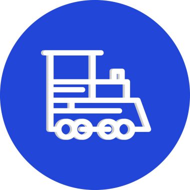 vektör tren motoru simgesi