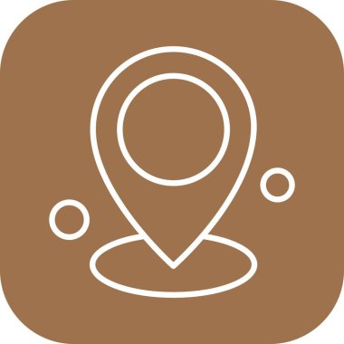 Vektör konumu simge illüstrasyonu