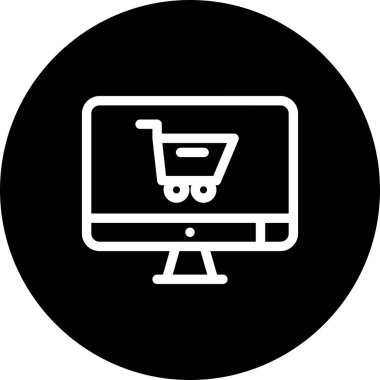 vektör çevrimiçi dükkan simgesi
