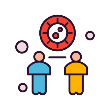 özet vektör illüstrasyon simgesi