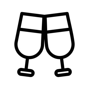 vektör şarap kadehleri resimleme
