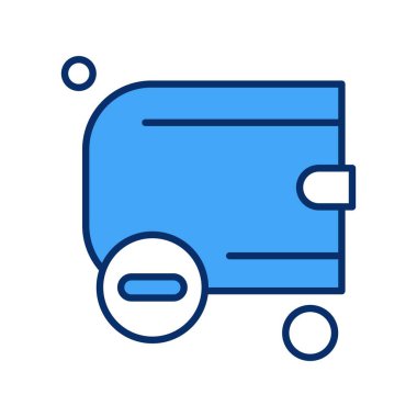 cüzdan ikonu vektör illüstrasyonu