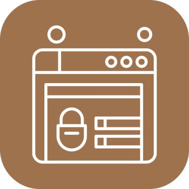 websitesi simgesi vektör illüstrasyonu